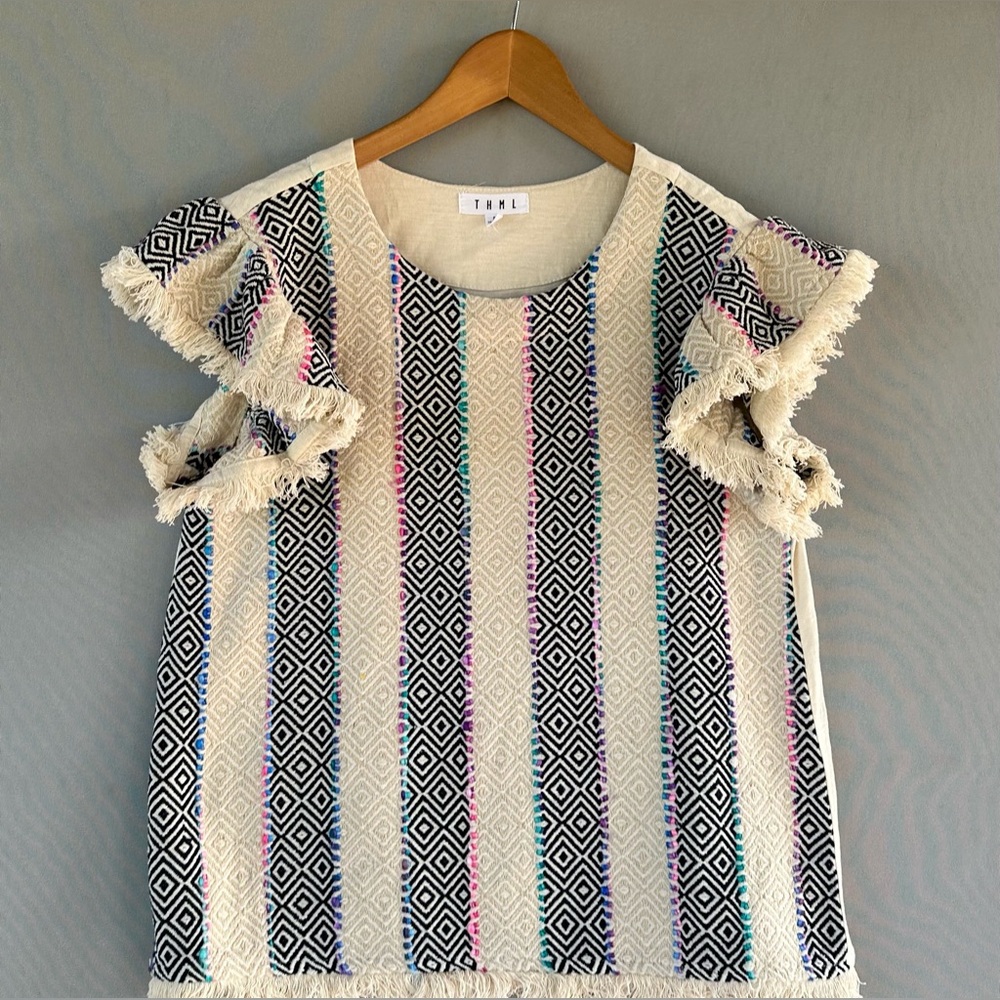 🎉5 for $45 🎉 Anthropologie THML top blouse shirt size S - Picture 2 of 8